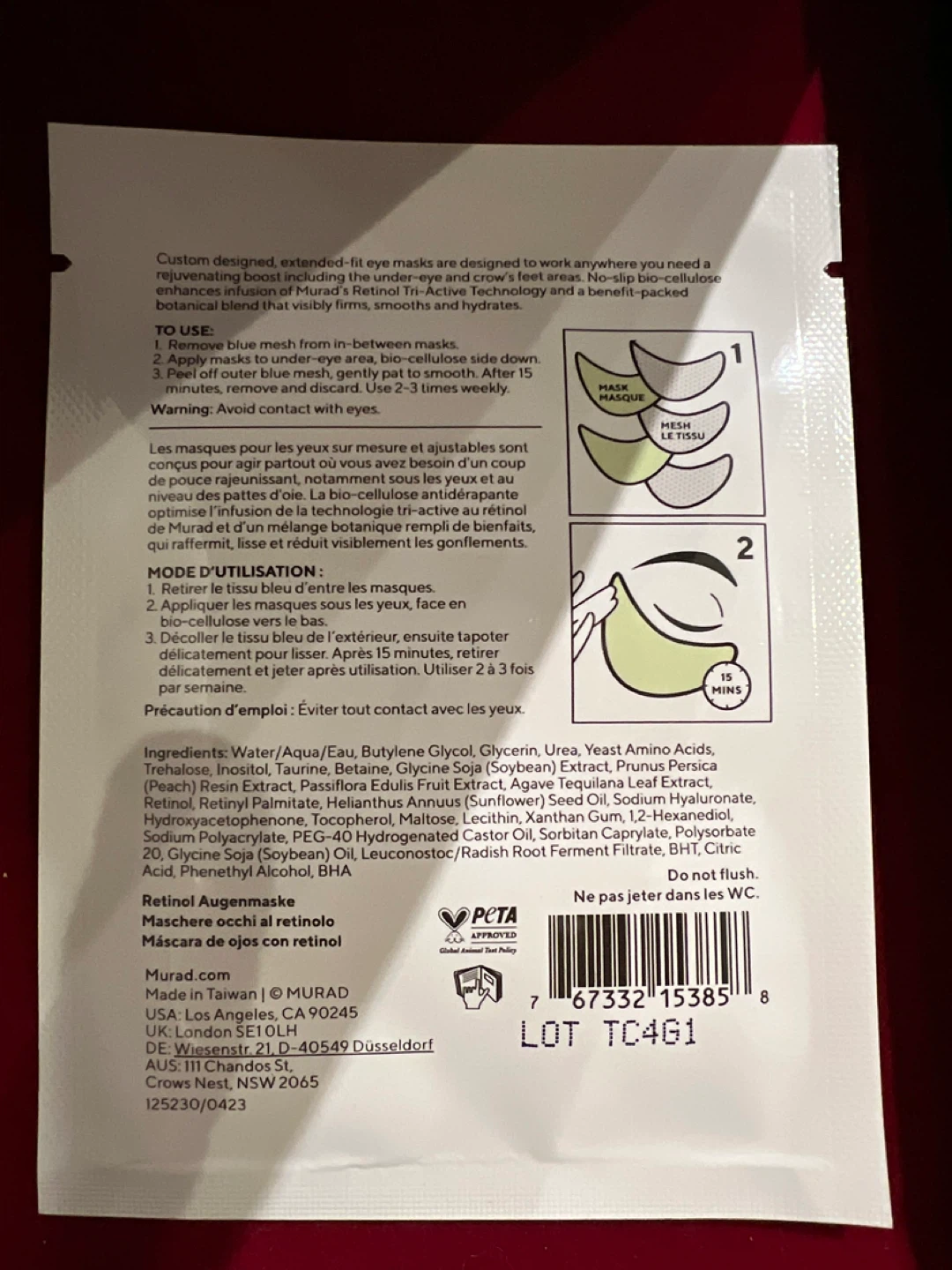 Murad Resurgence Retinol Youth Renewal Eye Mask - photo 2