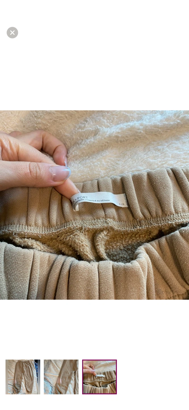 Oak and Fort Tan Sweatpants - Size L - photo 3