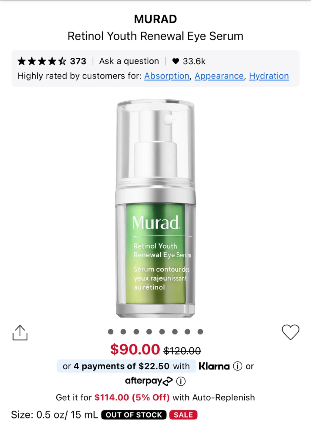 Murad Retinol Youth Renewal Eye Serum
