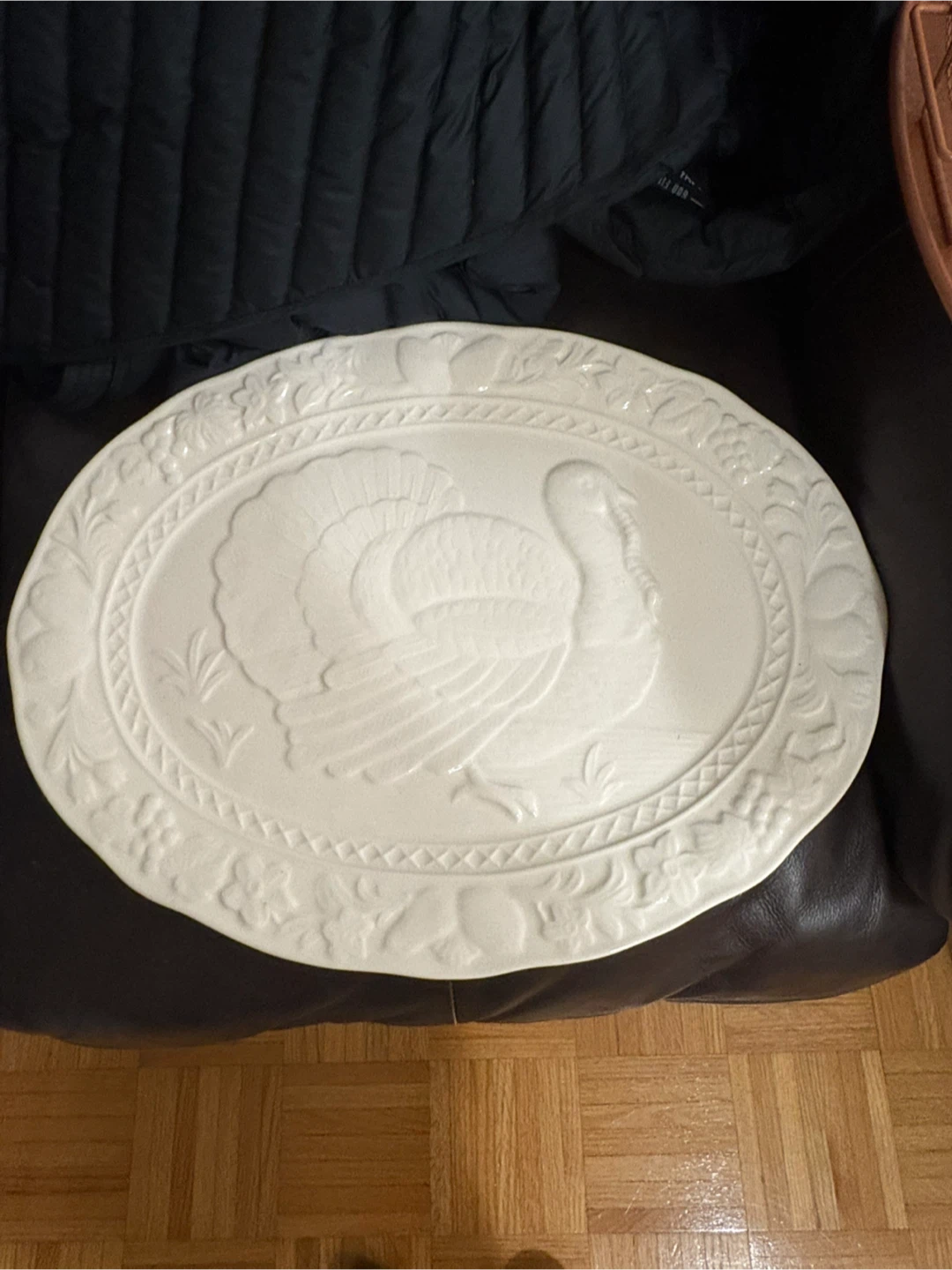 White Turkey Serving Platter