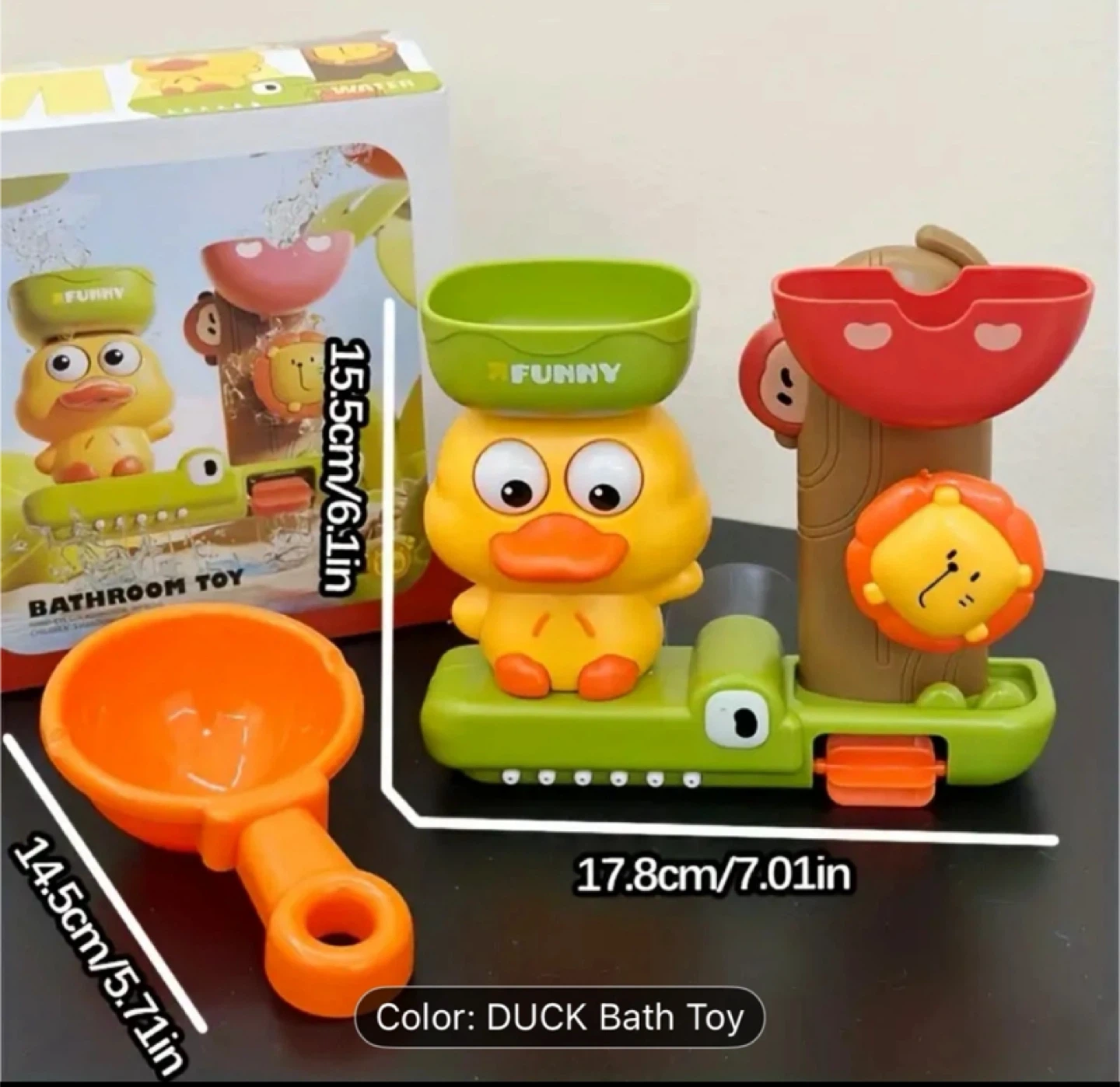 Funny Duck Bathroom Water Toy with Scoop - photo 2
