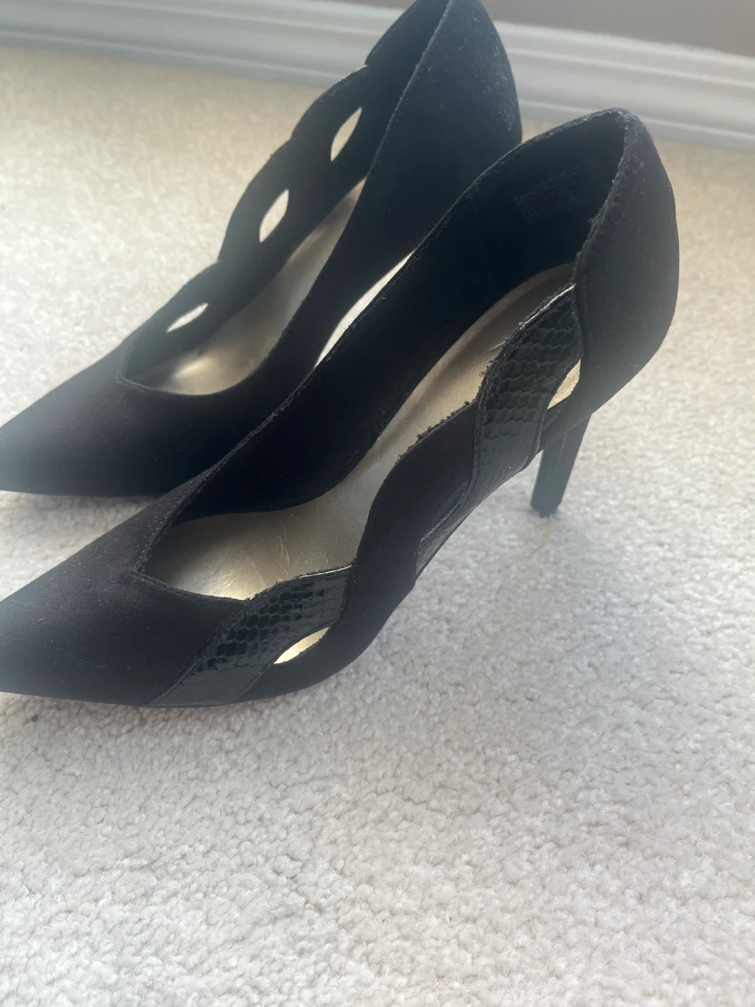 Black Fioni Suede Heels - photo 3