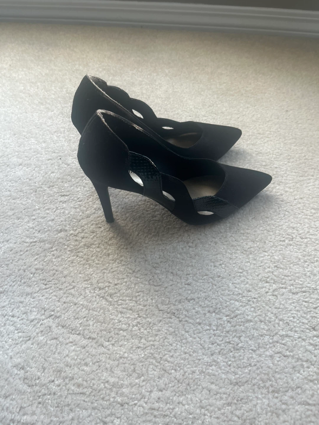 Black Fioni Suede Heels - photo 2
