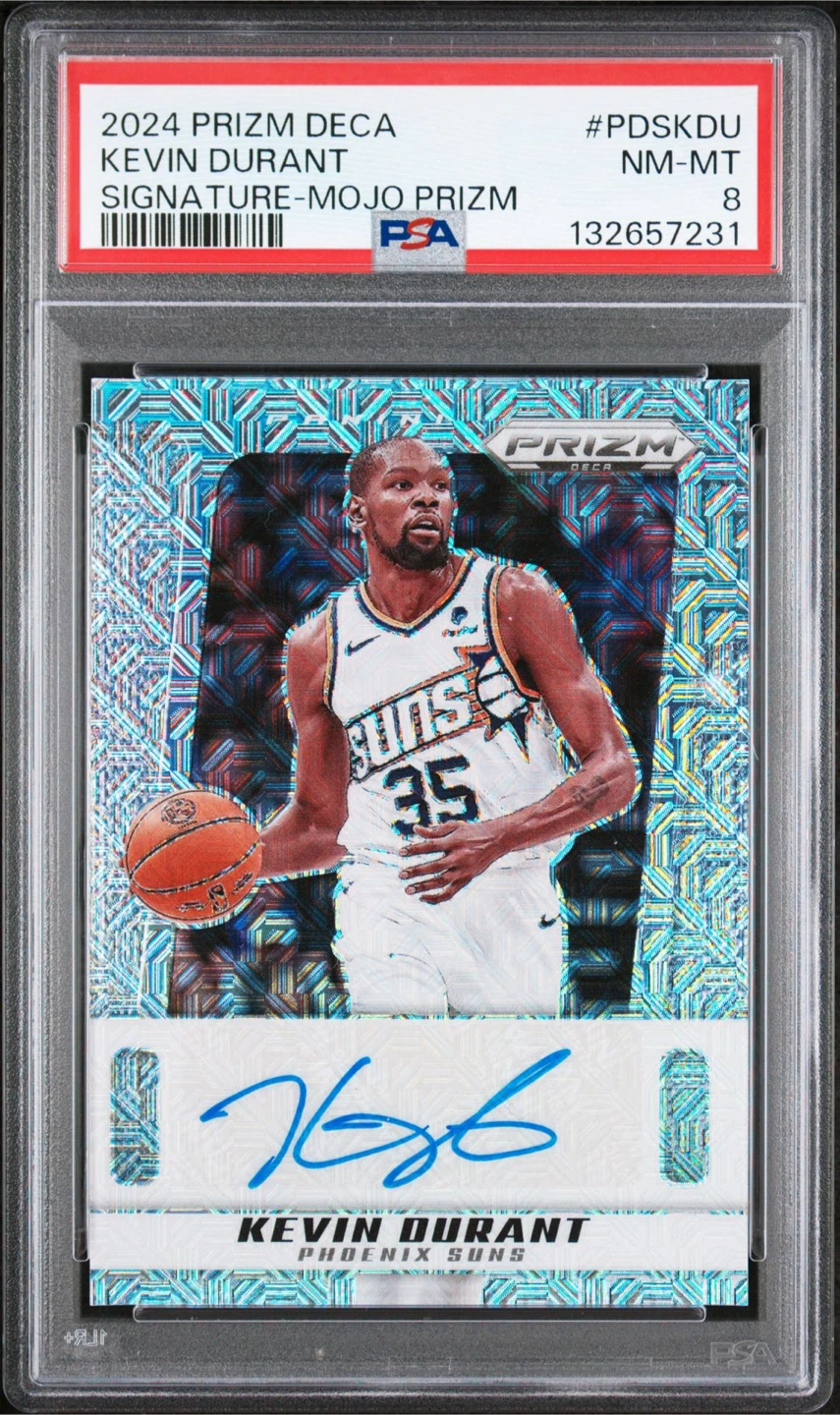 2024 Panini Prizm Deca Kevin Durant Auto Card #PDSKDU NM-MT 8 - photo 2
