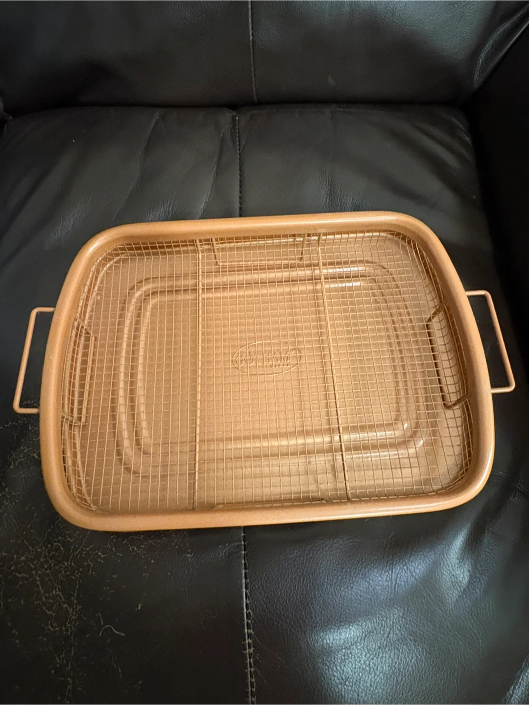 Gotham Steel Ceramic Nonstick Crisper Tray & Basket Set