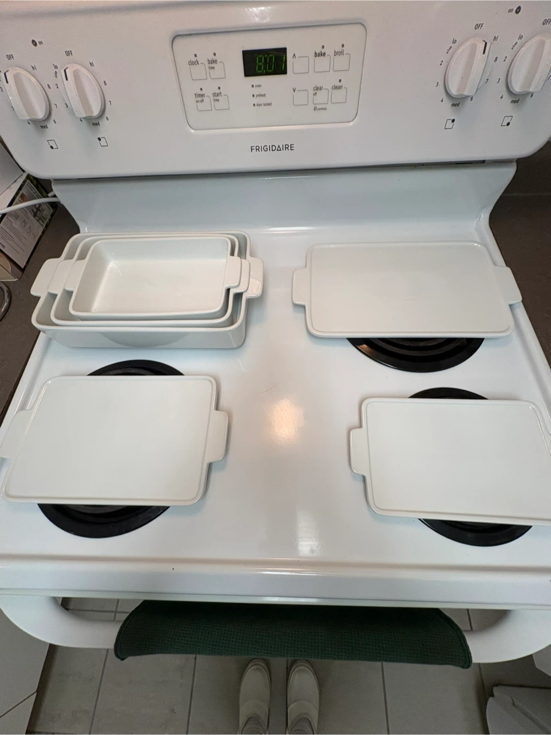 White Ceramic Rectangular Baking Dish - photo 3