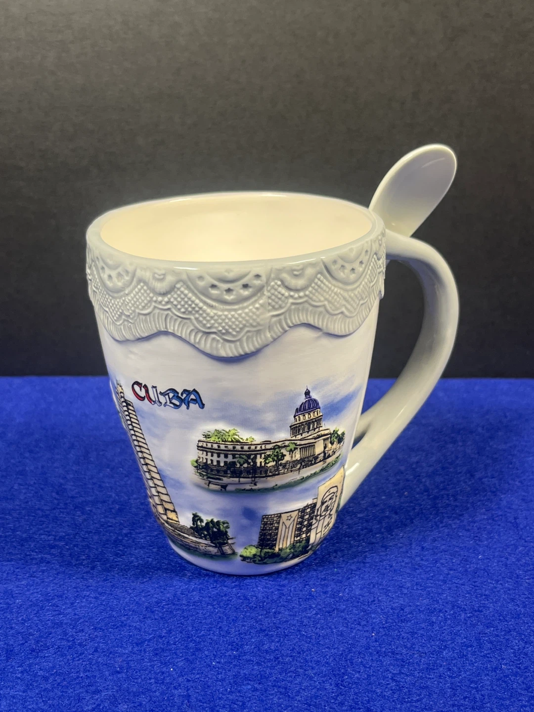 Cuba Souvenir Mug with Spoon