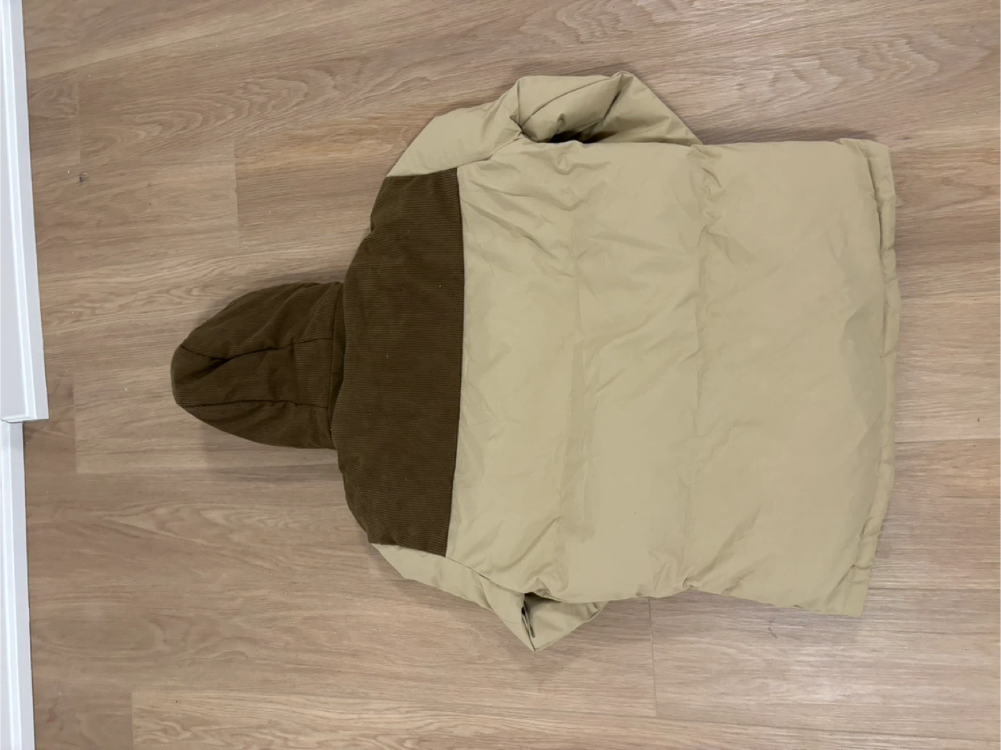 Puffer Jacket with Corduroy Accents - photo 2