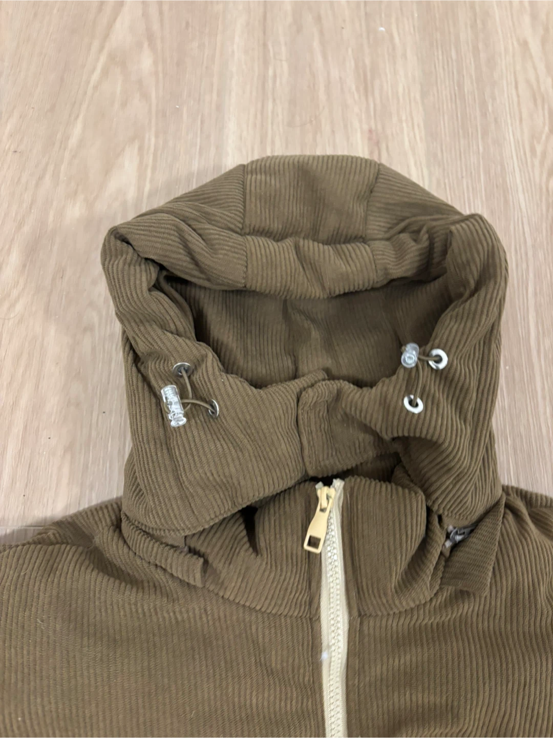 Puffer Jacket with Corduroy Accents - photo 3