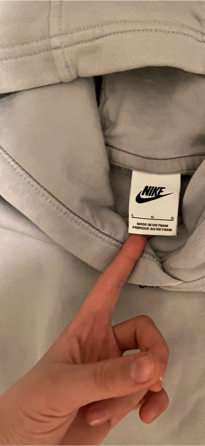 Nike Gray Hoodie and Sweatpants Set - Size L - photo 2
