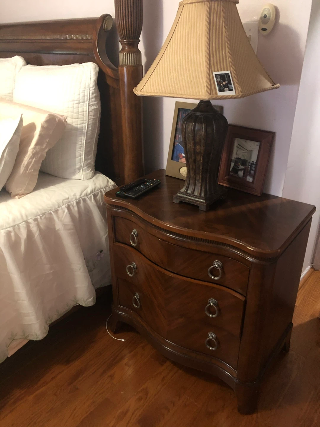 Wooden Bedroom Set with Bed, Dresser, and Nightstands - photo 2