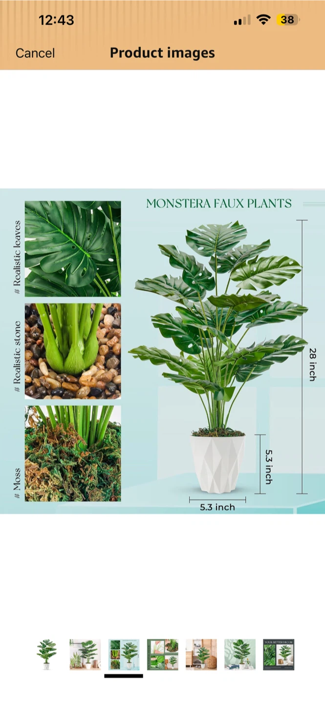 Monstera Faux Plant - photo 2