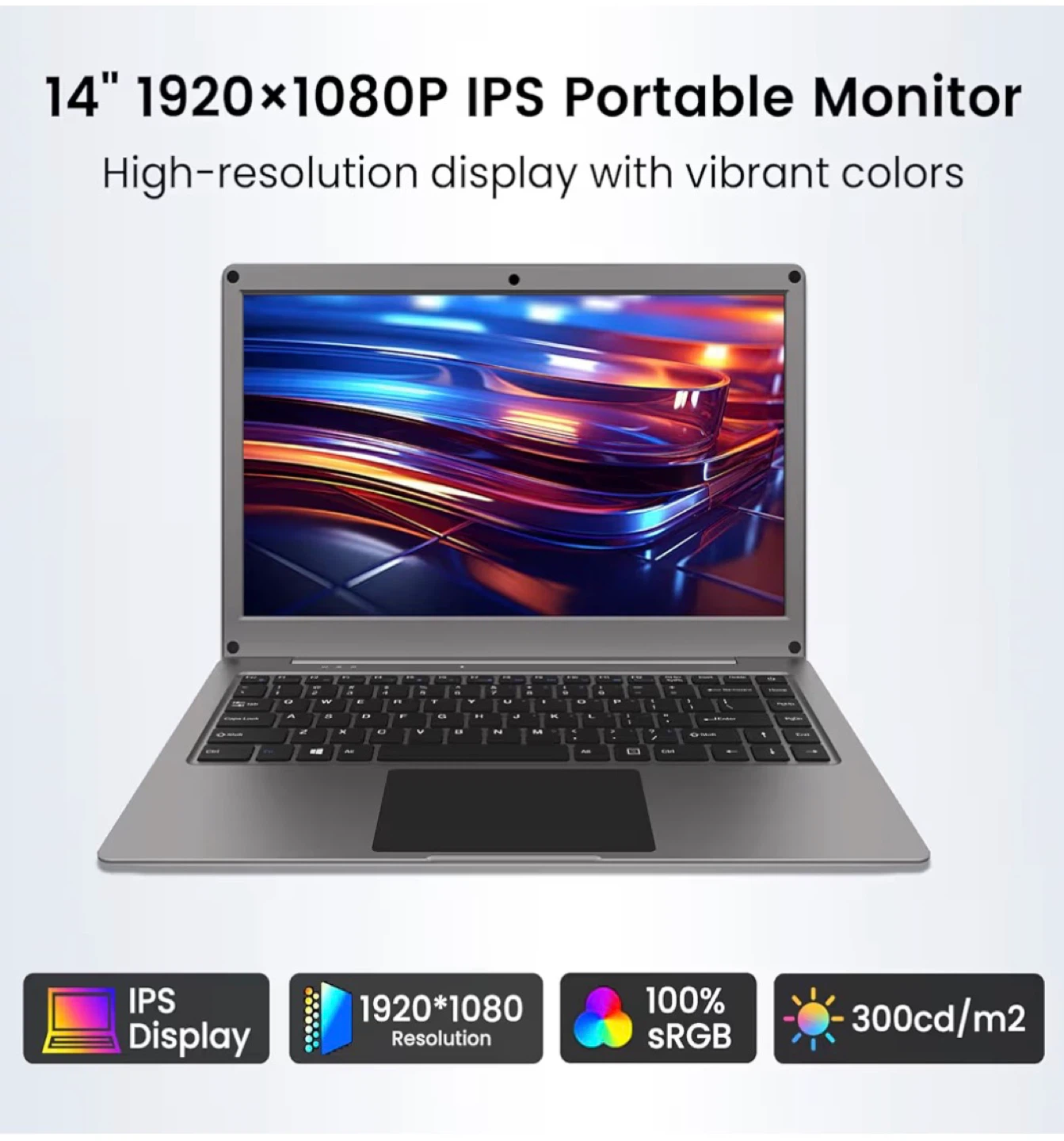 CrowView 14" IPS FHD Portable Monitor - photo 4