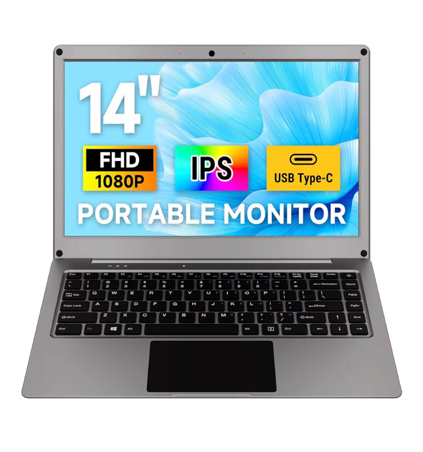 CrowView 14" IPS FHD Portable Monitor