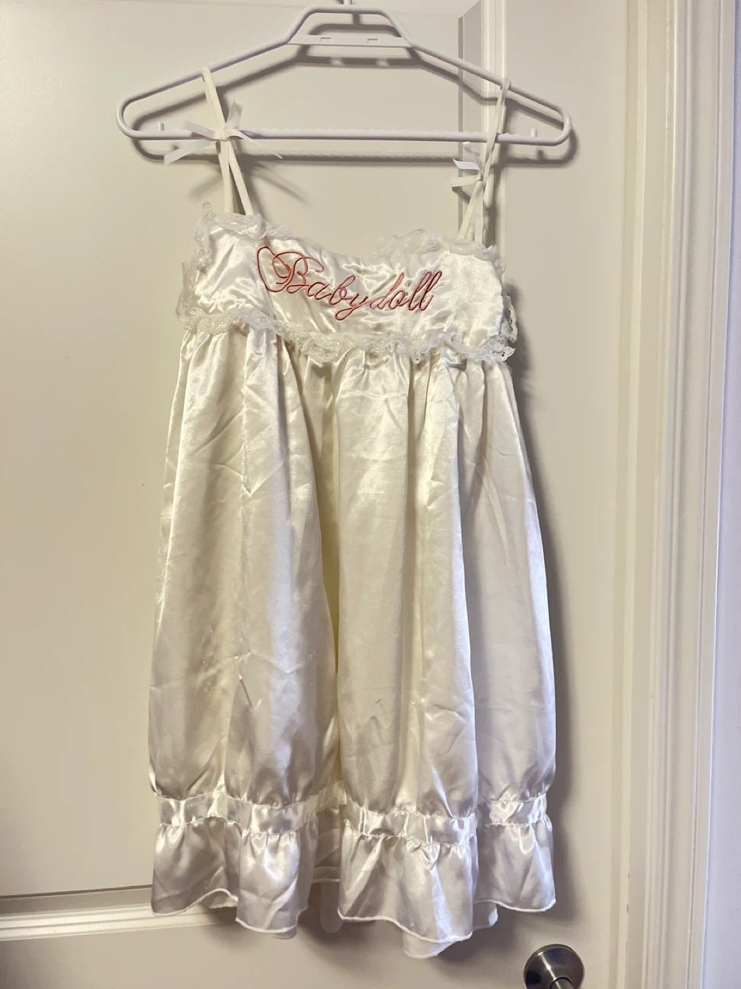 White Babydoll Lingerie Nightgown