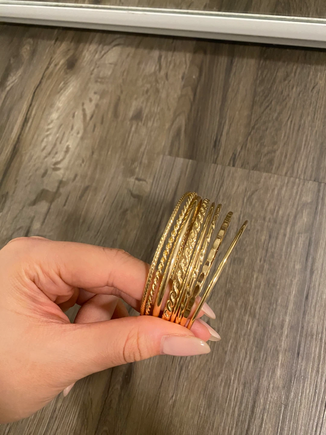 Set of 8 Gold Tone Bangles