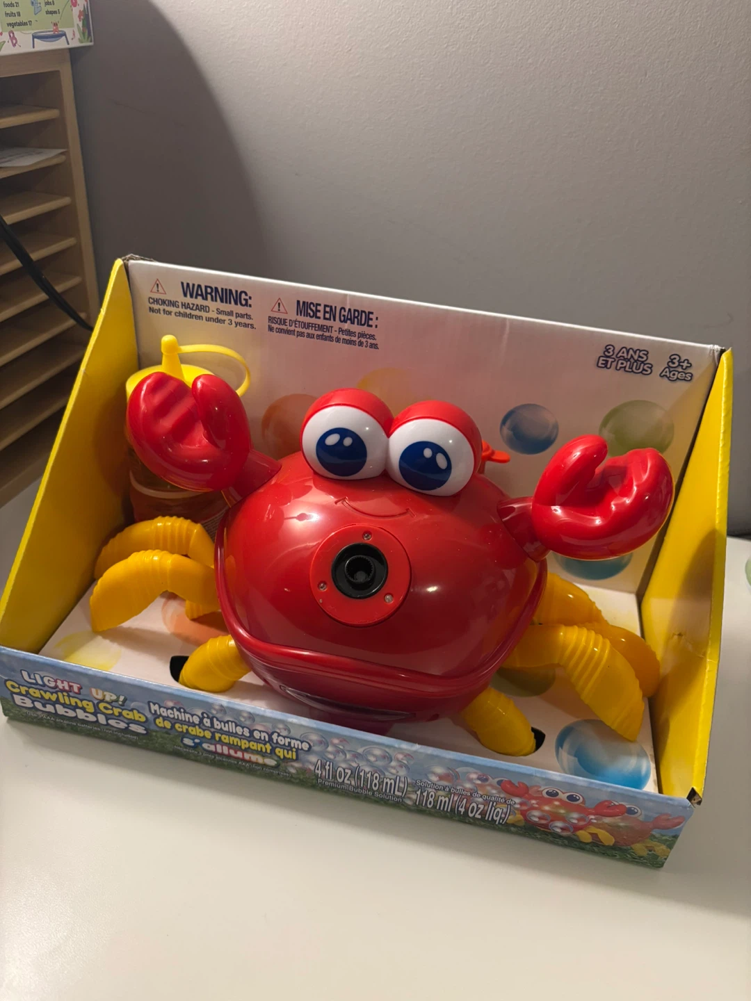 Light Up Crawling Crab Bubble Machine