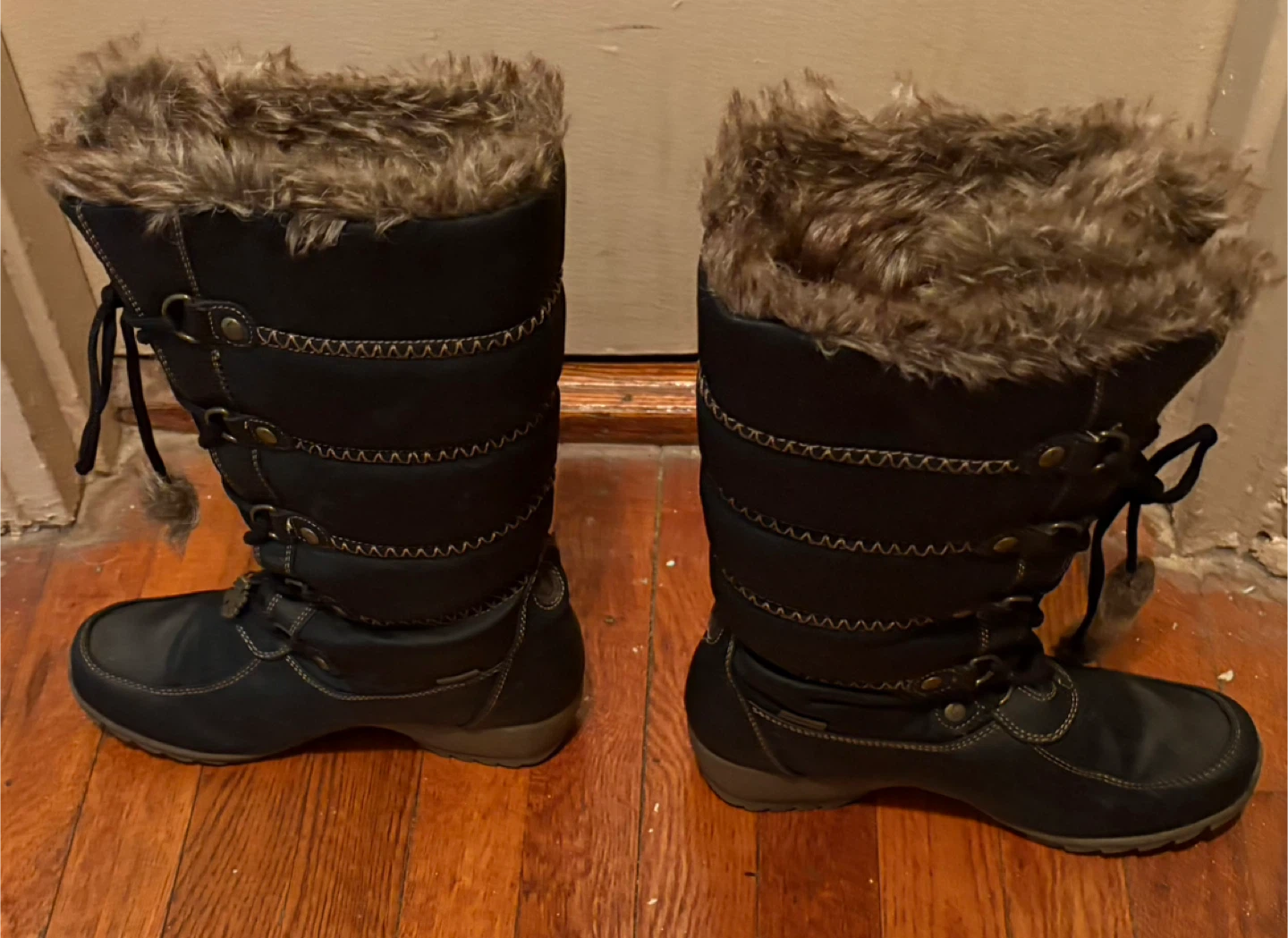 Sporto Women's Black Waterproof Winter Boots with Fur Trim - photo 4