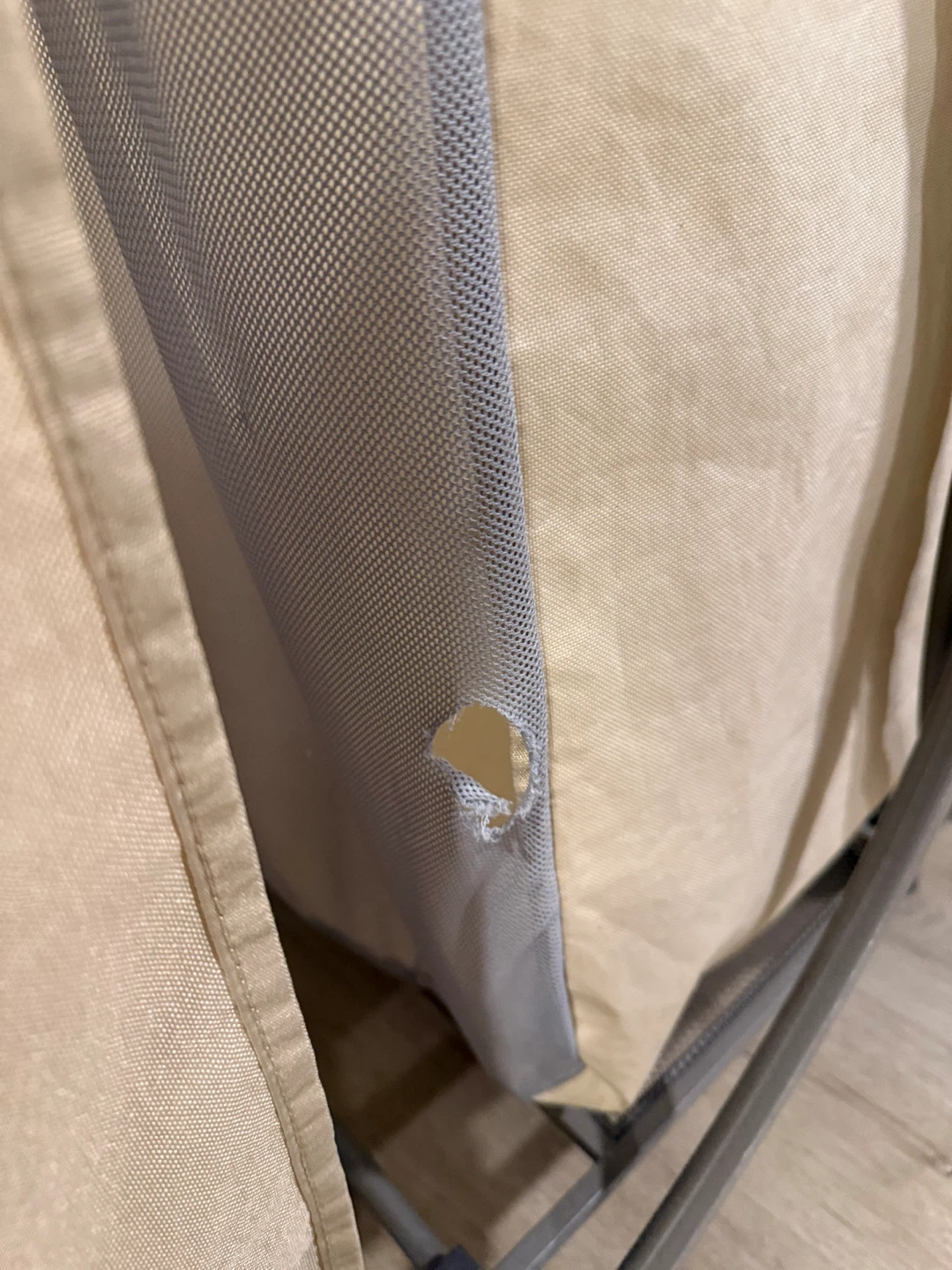 3-Section Rolling Laundry Sorter Hamper - photo 4
