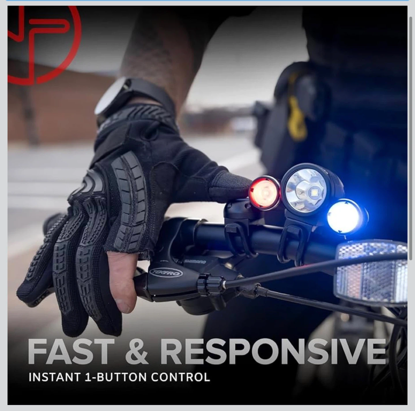 Night Provision PS1200 Police Patrol Bike Head Light Set - photo 3