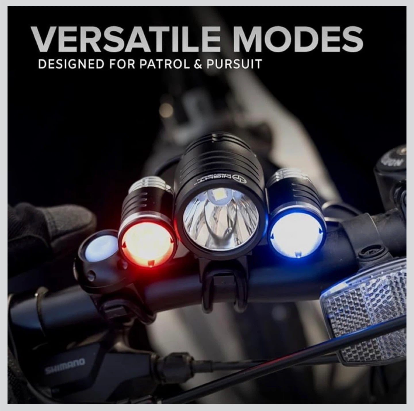 Night Provision PS1200 Police Patrol Bike Head Light Set - photo 4