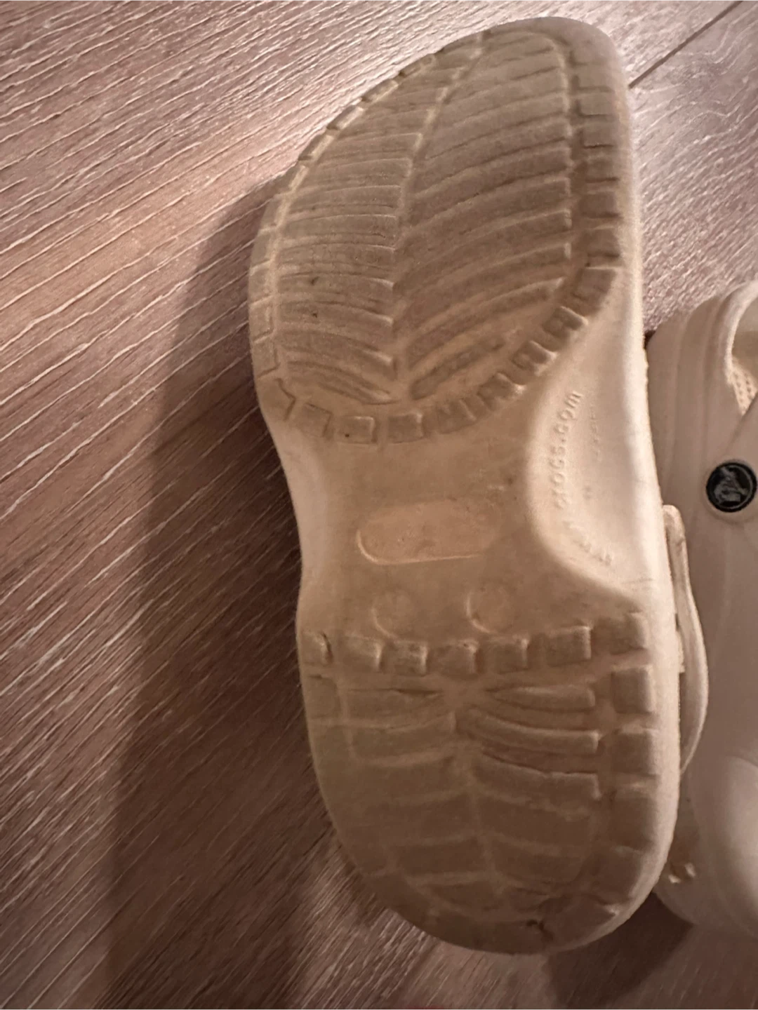 White Crocs Slides - photo 4