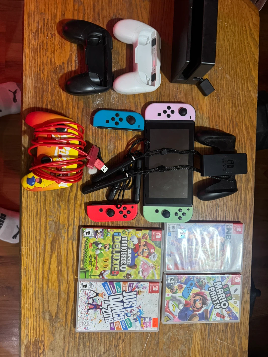 Nintendo Switch Console with Games and Accessories - photo 3