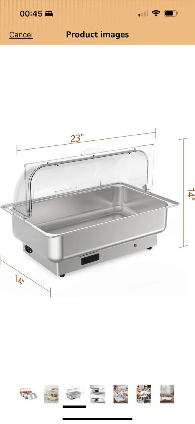 Garvee Electric Chafing Dish Buffet Set 2 x 4.5QT – Open Box - photo 2
