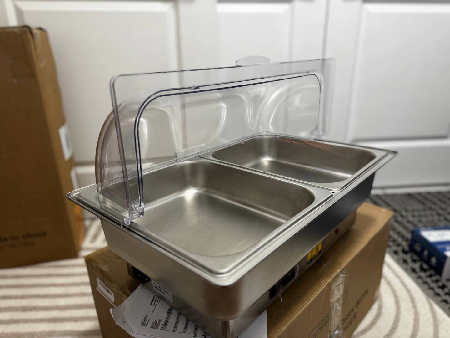 Garvee Electric Chafing Dish Buffet Set 2 x 4.5QT – Open Box - photo 5