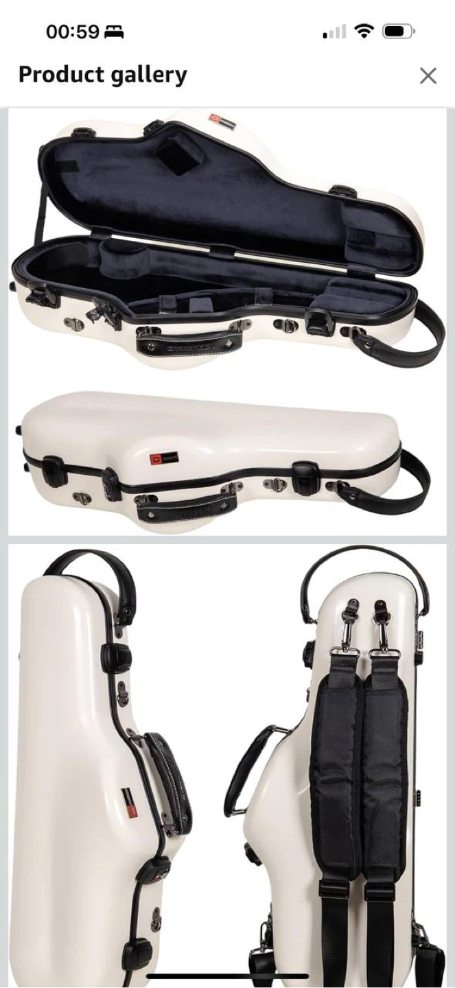 Crossrock CRF2020ASMW Alto Saxophone Case – Milky White - photo 3