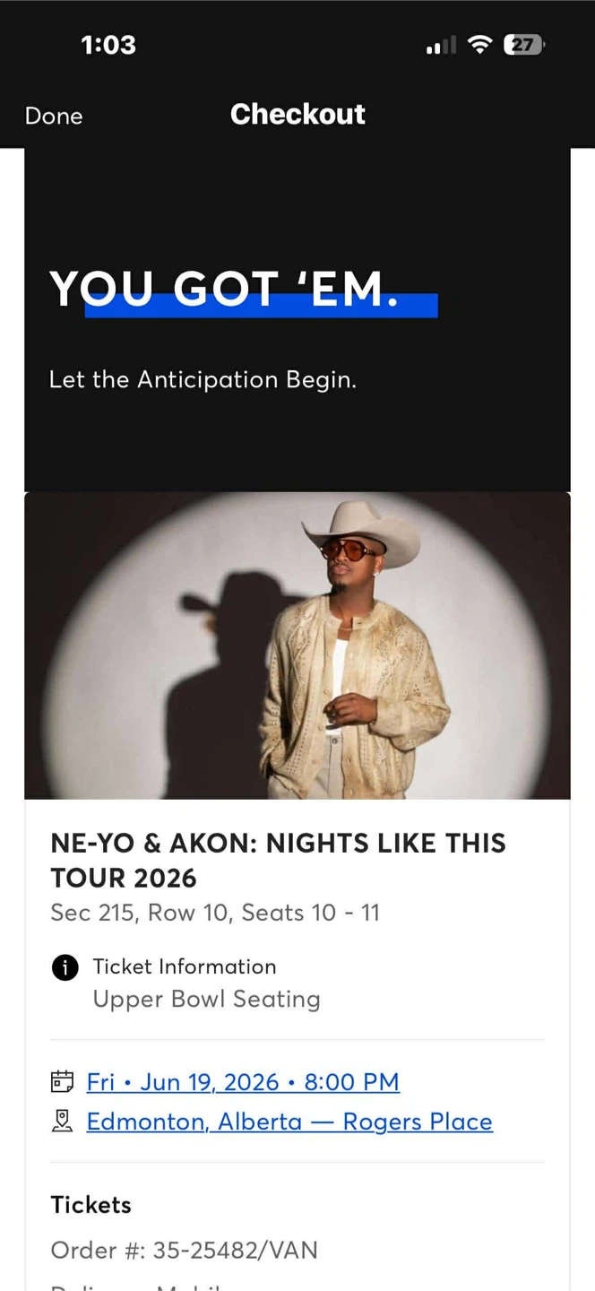 NE-YO & AKON: Nights Like This Tour 2026 Tickets