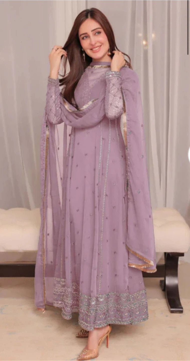 Embroidered Kameez Shalwar with Dupatta - photo 4
