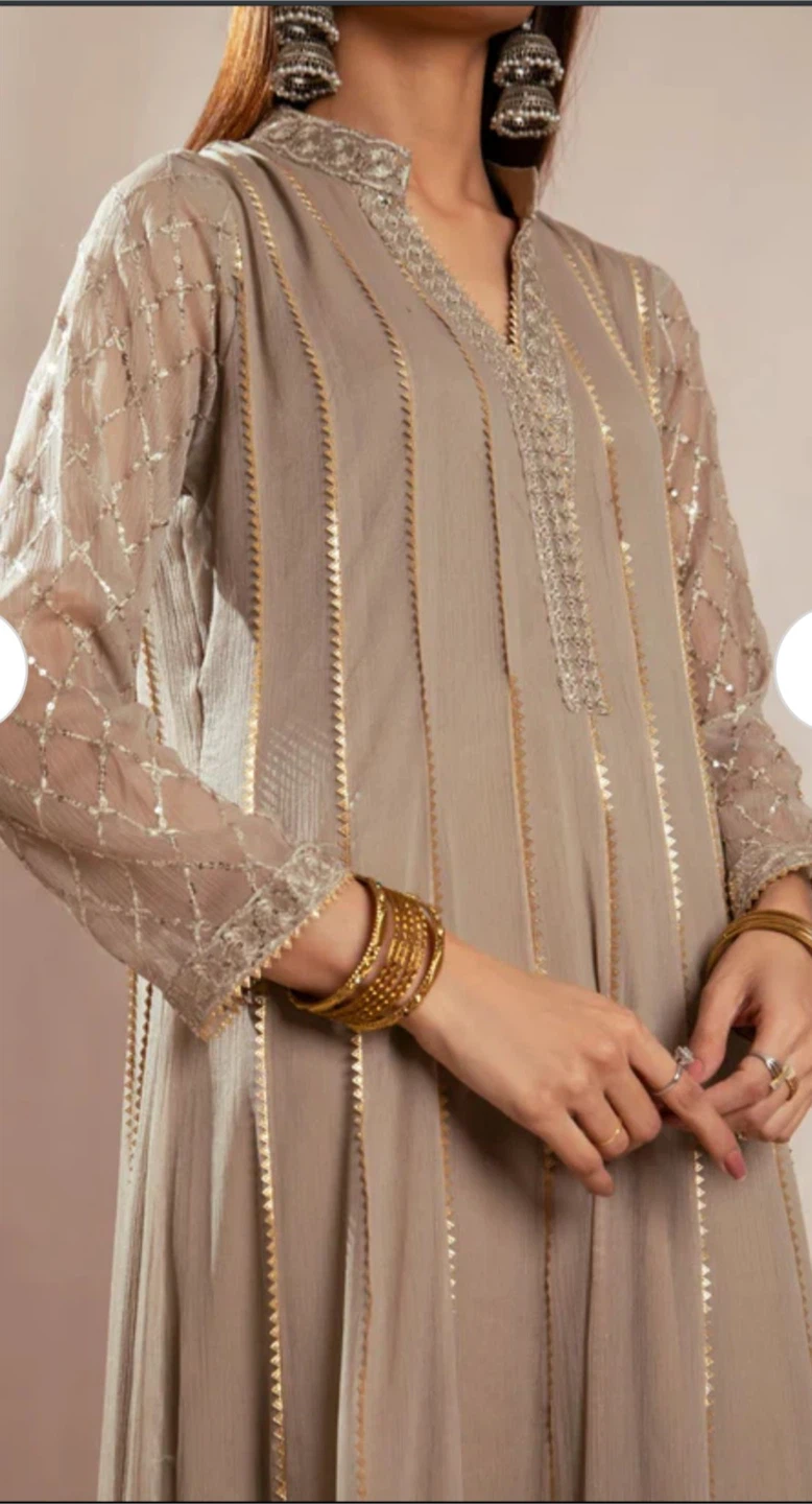 Embroidered Kameez Shalwar with Dupatta - photo 3