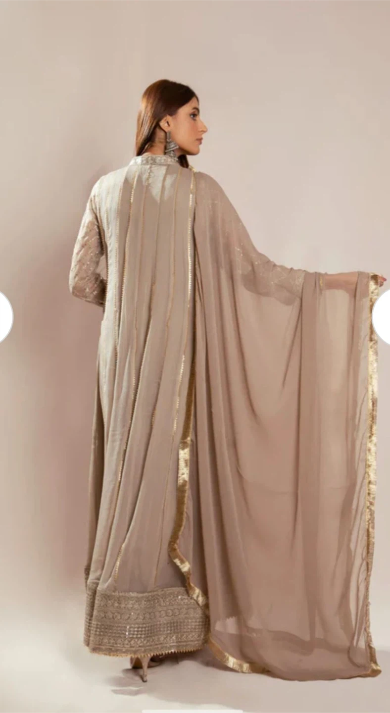 Embroidered Kameez Shalwar with Dupatta - photo 2