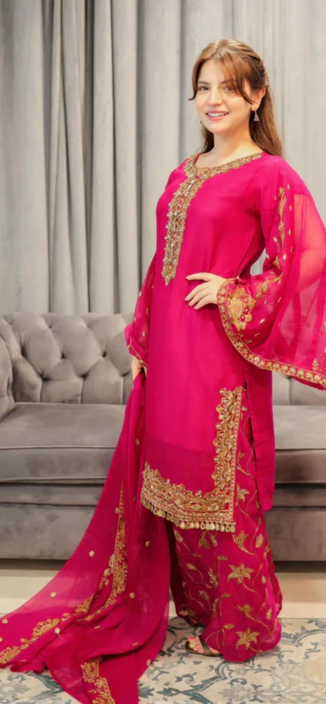 3 pc chiffon dress