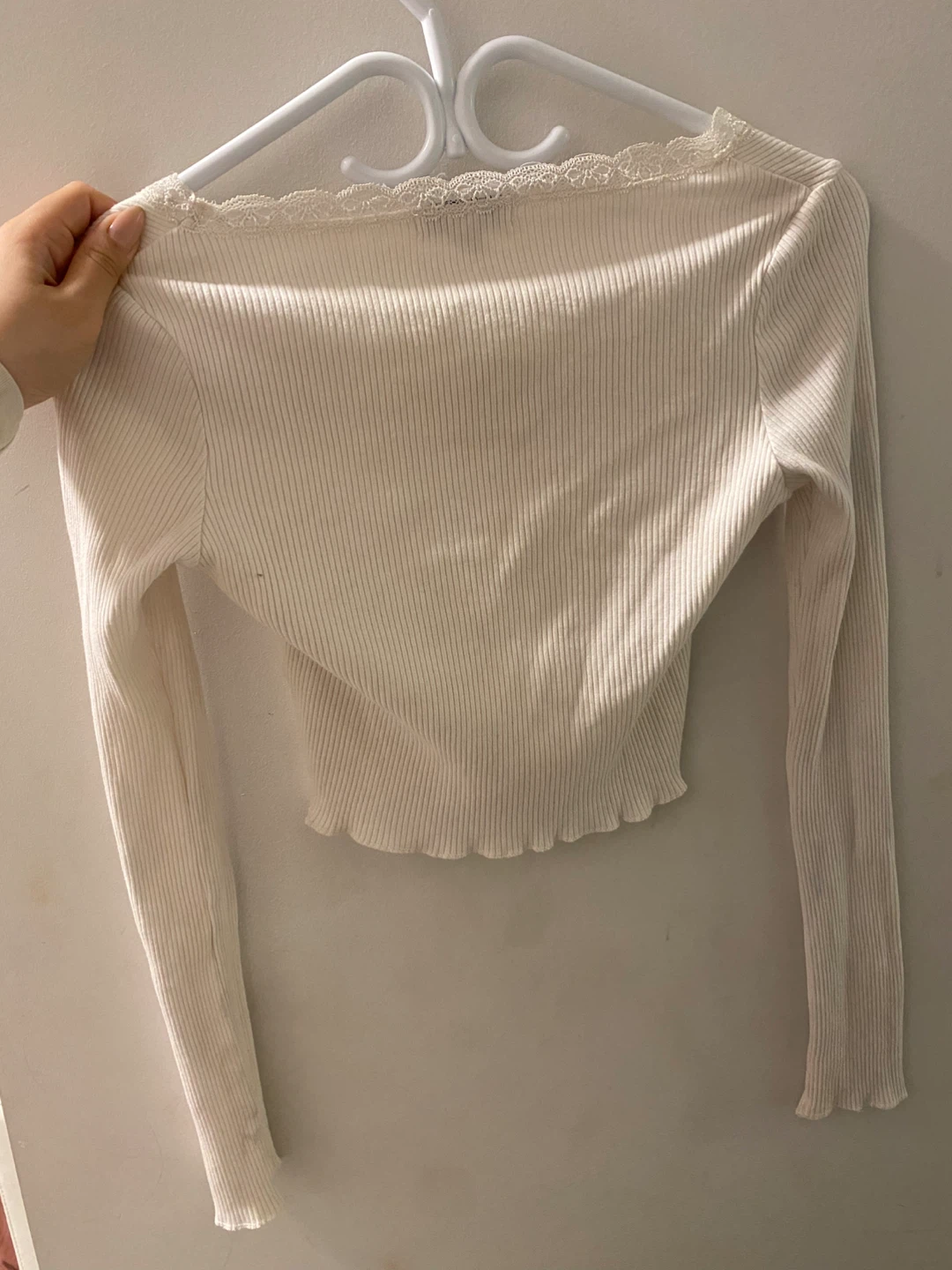 TOPSHOP Petite White "Always Be Kind" Long Sleeve Top - photo 2