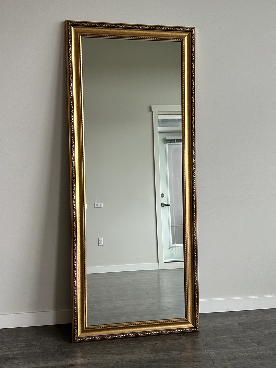 Aged Gold Gilded Framed Full Length Mirror