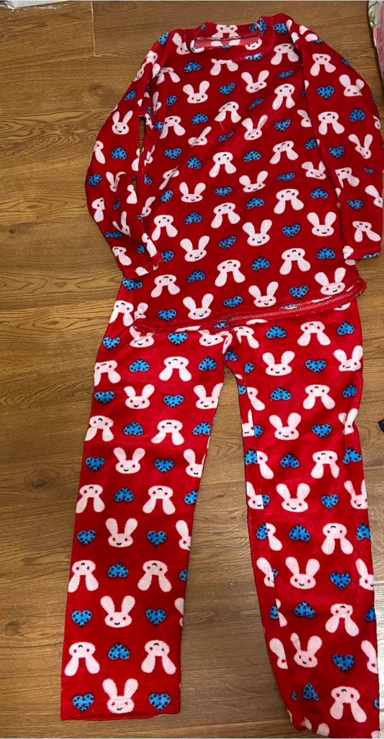 Red Bunny Pajama Set