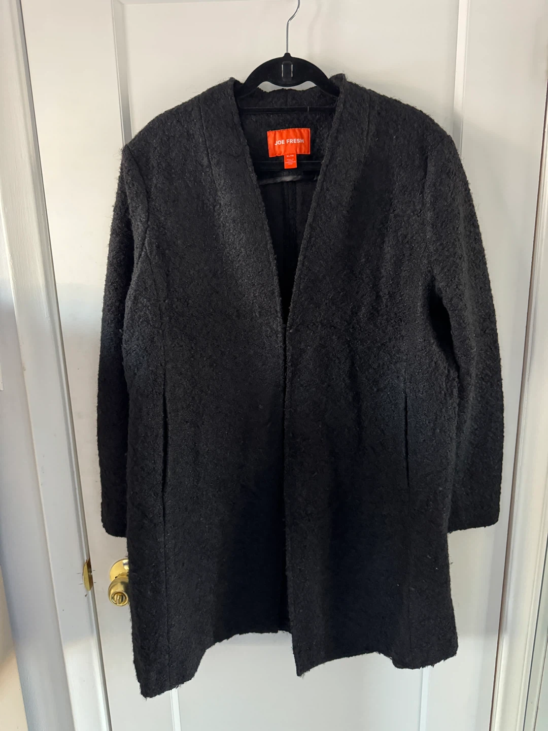 Joe Fresh Black Textured Cardigan XL/TG