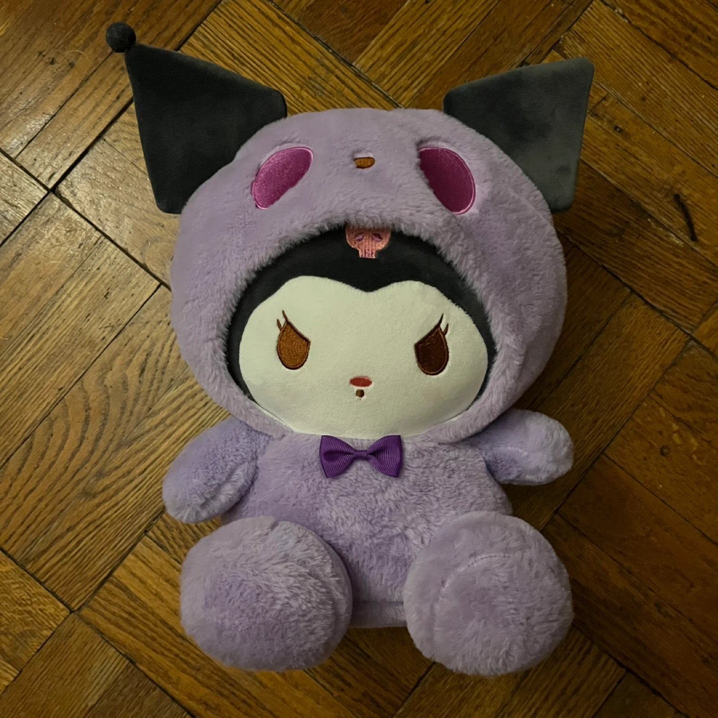 Cute Sitting Kuromi Plush