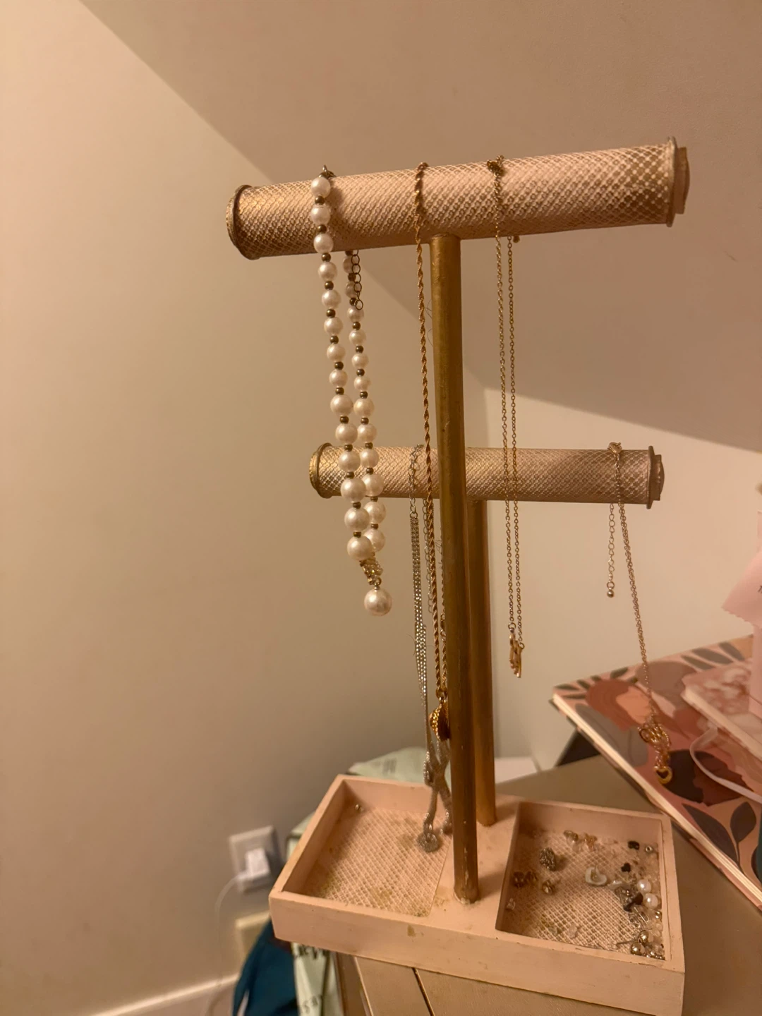 2-Tier Jewellery Stand with Tray