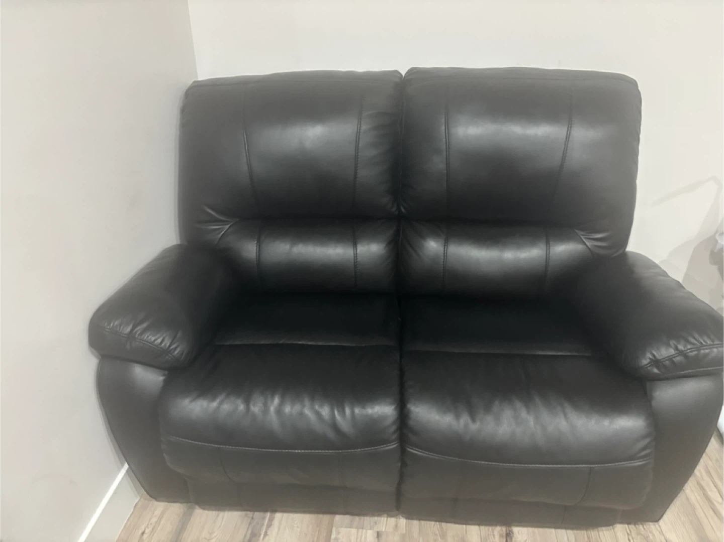 Grain leather couch set - photo 2