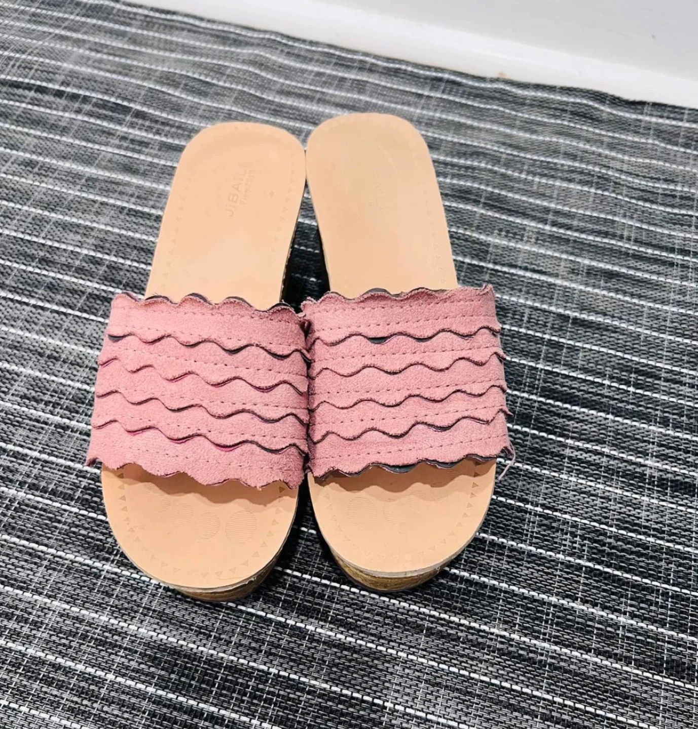 Pink Jibaili Wedge Sandals Size 36