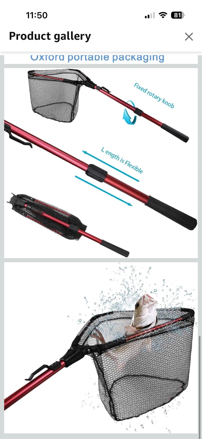 YVLEEN Foldable Fishing Landing Net