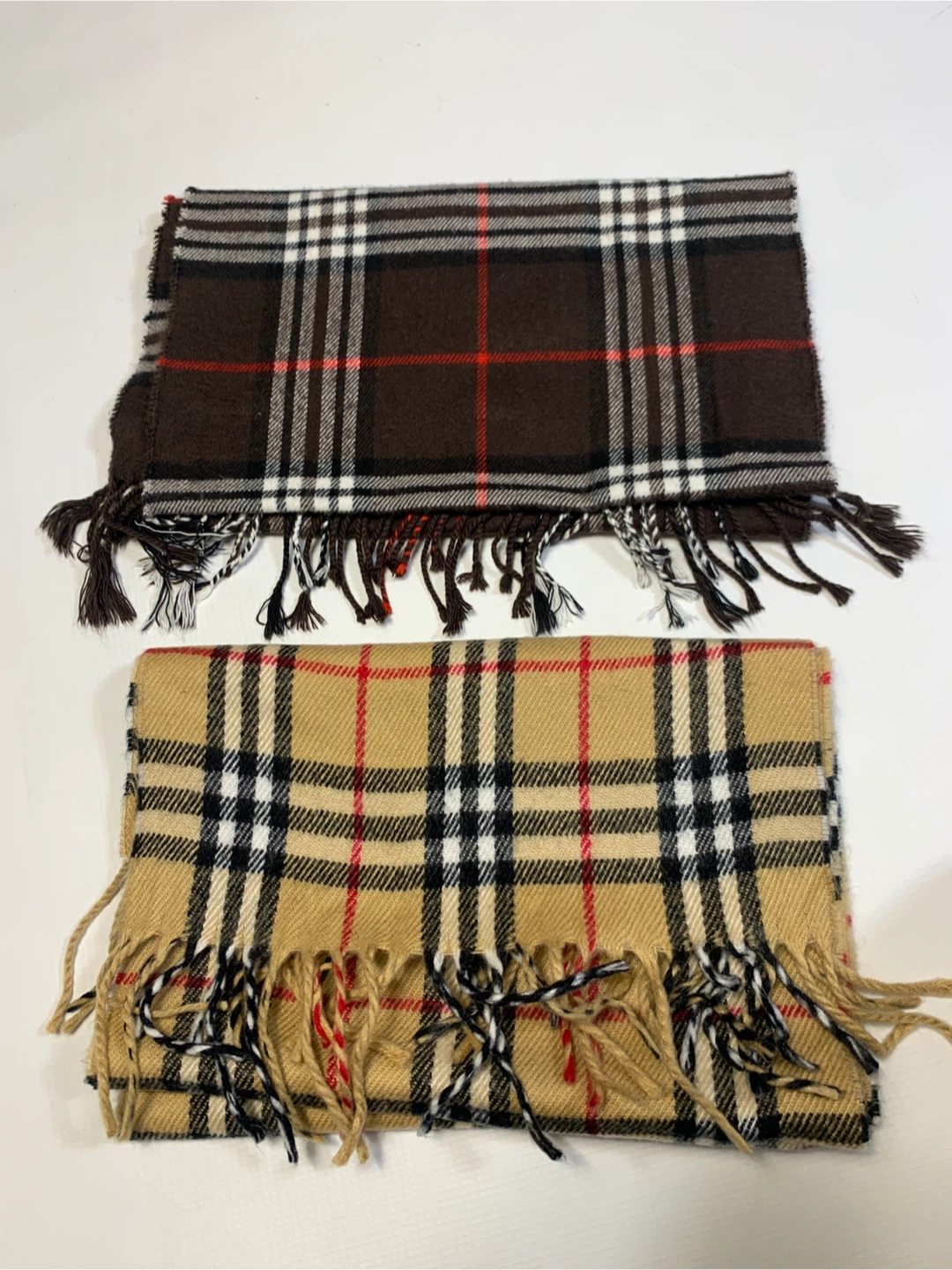 2 Plaid Scarves, $5 for both