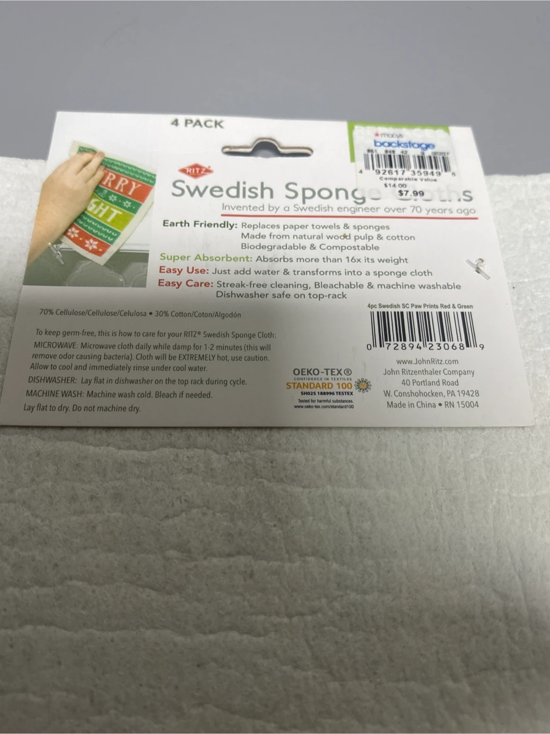 Ritz Swedish Sponge Cloths - 4 Pack - photo 4