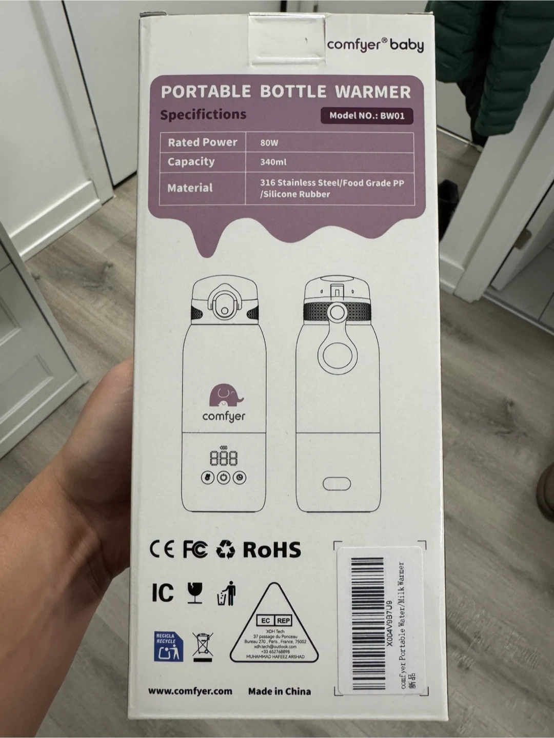 Comfyer Baby Portable Bottle Warmer - New - photo 2