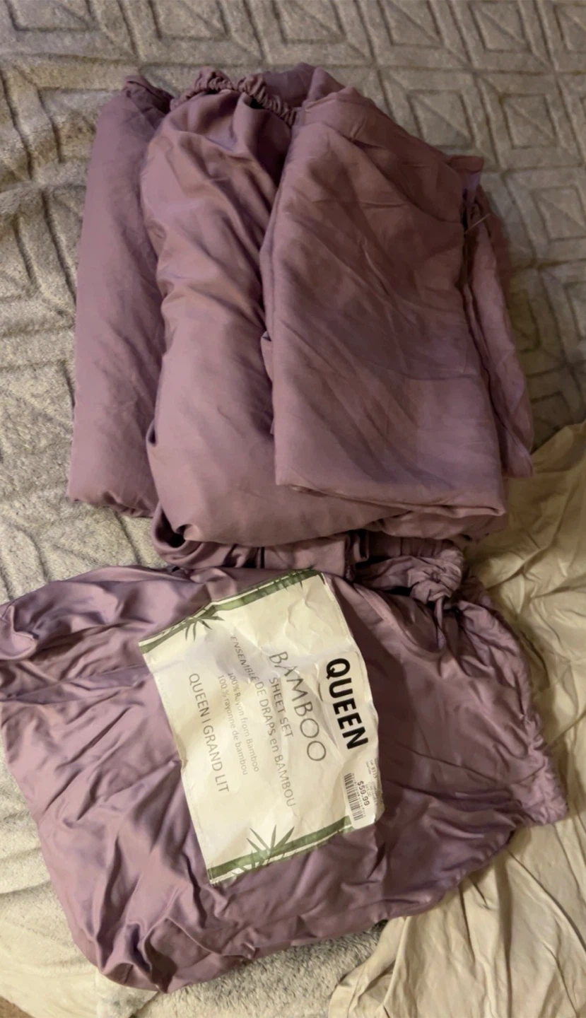 Queen Bamboo Sheet Set - Homesense - photo 3