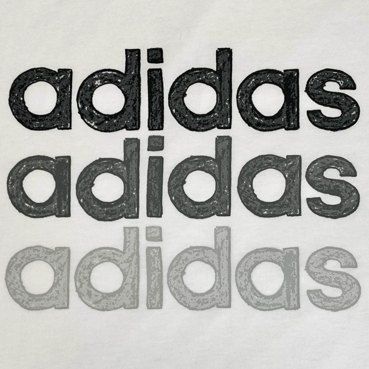 Adidas T-Shirt Short Sleeve Graphic Crewneck Multi G T White NEW - photo 3