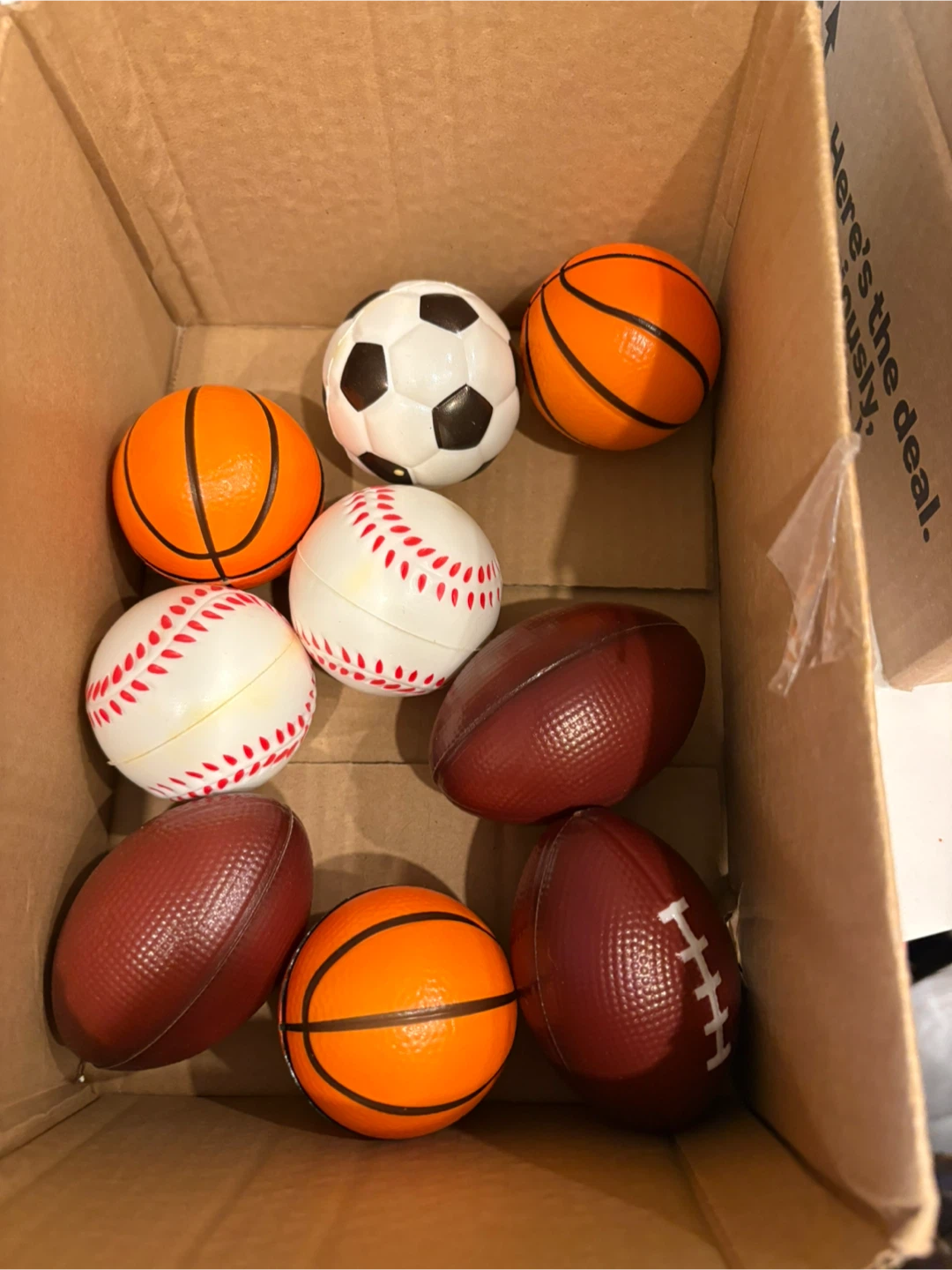 Set of 9 Stress Balls - Sports Themed